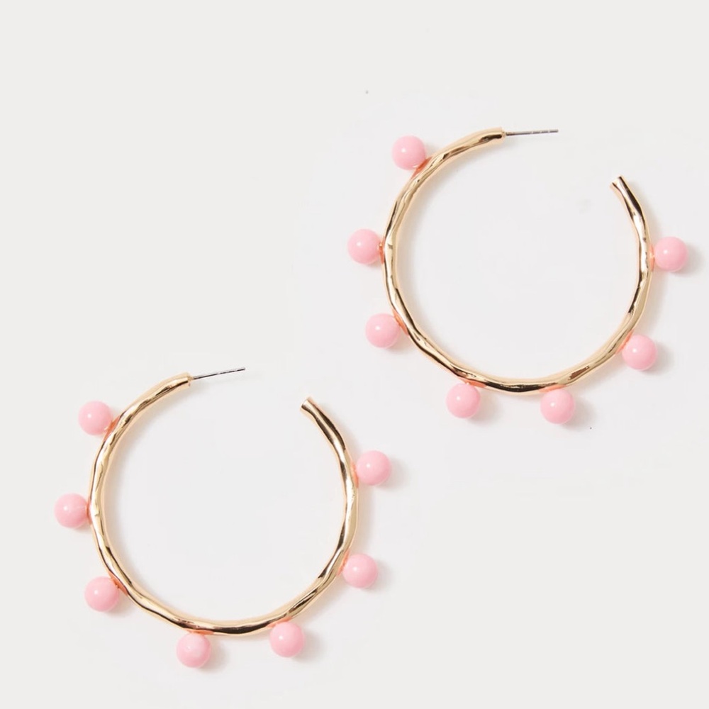 Lilly Pulitzer Wave n Sea Hoop Earrings